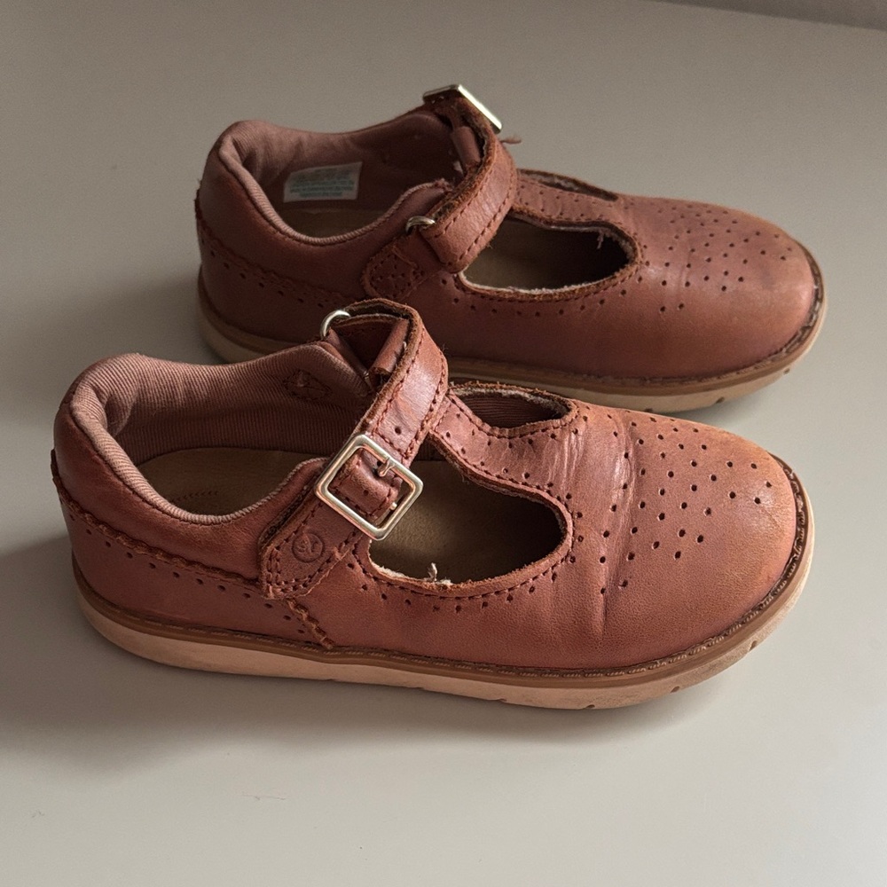 Leather Tstrap Shoes